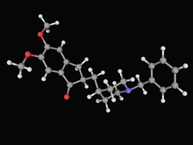 Bild-für-Aufmerksamkeit-durch-Donepezil-3-D-Modell-des-Wirkstoffmoleküls
